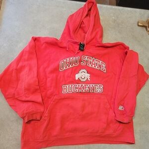 Vintage Ohio State Buckeyes STARTER Red Hoodie